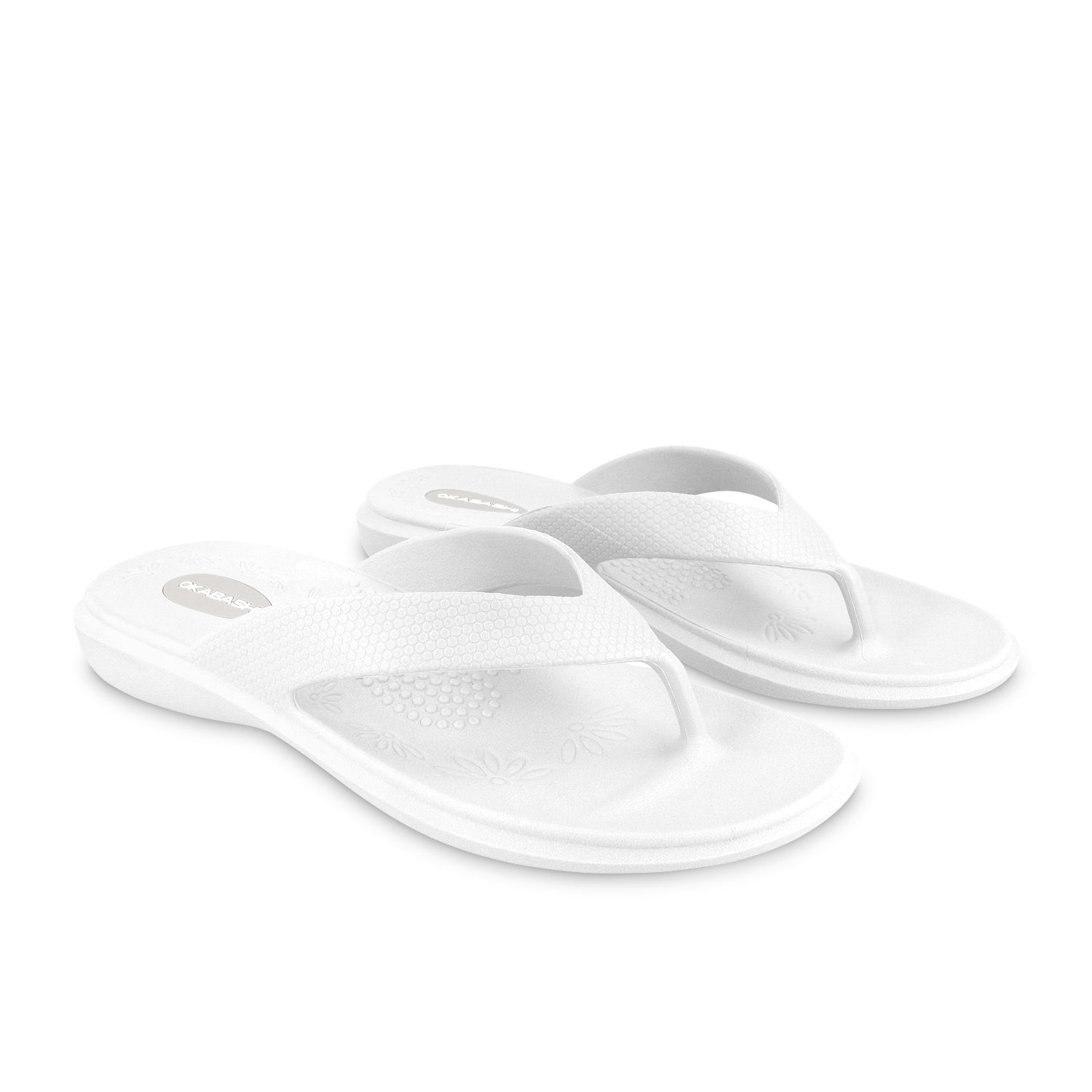 Maui Women's Flip Flops - White - Okabashi